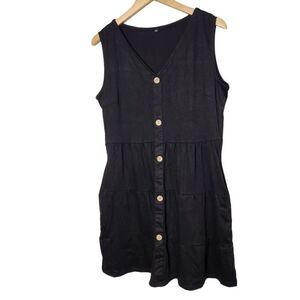 Elegant Black Sleeveless Dress